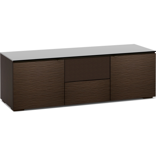 Berlin 236 65" TV Stand Cabinet w/ Center Speaker Opening in Textured Wenge